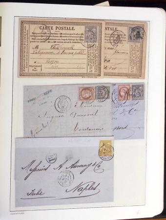 1849-1902, Solide ensemble de lettres en album avec