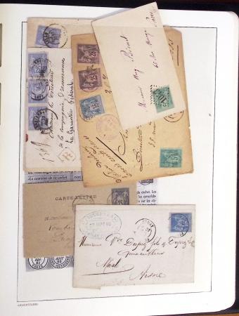 1849-1902, Solide ensemble de lettres en album avec
