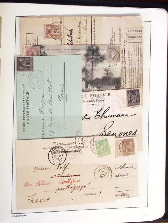 1849-1902, Solide ensemble de lettres en album avec