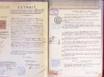 1855-1962, Classeur avec une centaine de factures,