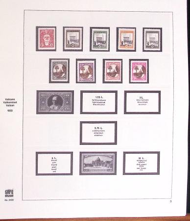 1934-2015, Collection du VATICAN en 4 albums SAFE avec