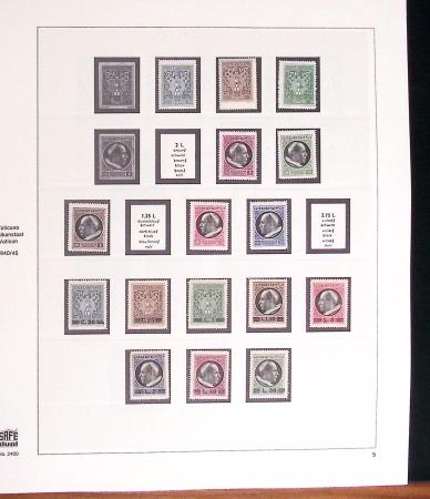1934-2015, Collection du VATICAN en 4 albums SAFE avec