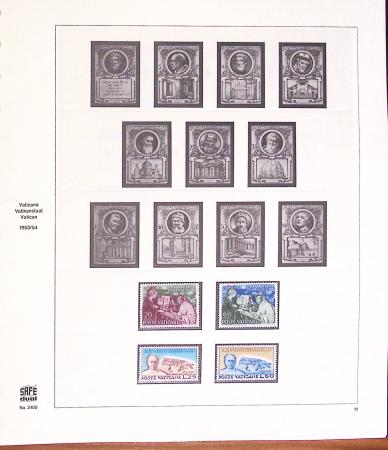 1934-2015, Collection du VATICAN en 4 albums SAFE avec