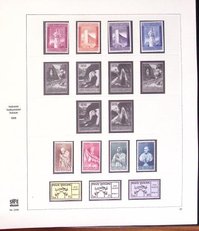 1934-2015, Collection du VATICAN en 4 albums SAFE avec