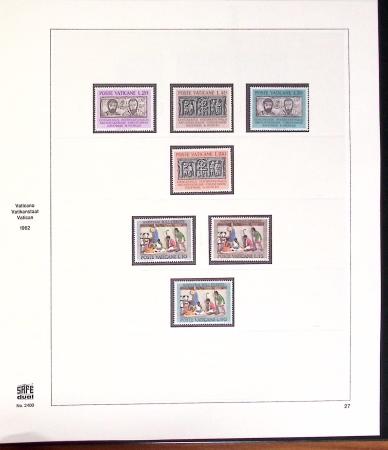 1934-2015, Collection du VATICAN en 4 albums SAFE avec