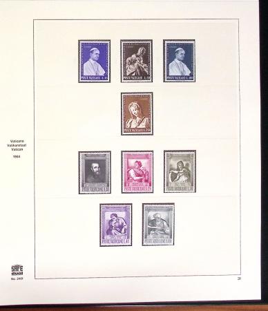 1934-2015, Collection du VATICAN en 4 albums SAFE avec