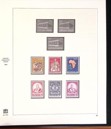1934-2015, Collection du VATICAN en 4 albums SAFE avec