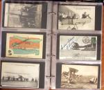 1909-1947, Collection en un classeur de 186 CPA sur