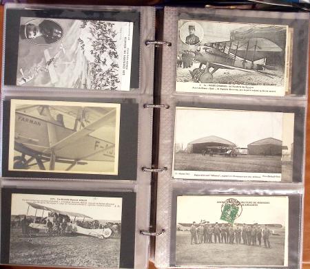 1909-1947, Collection en un classeur de 186 CPA sur