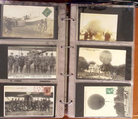 1909-1947, Collection en un classeur de 186 CPA sur