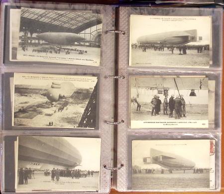 1909-1947, Collection en un classeur de 186 CPA sur