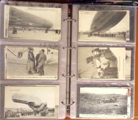 1909-1947, Collection en un classeur de 186 CPA sur