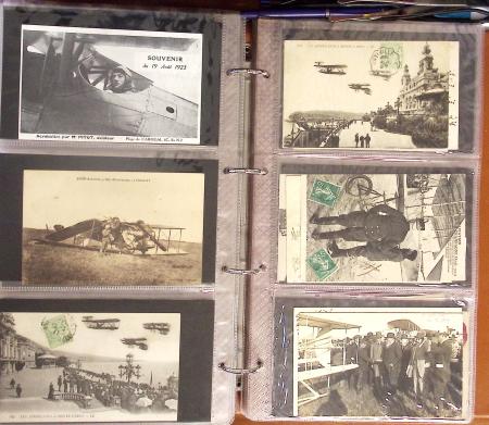 1909-1947, Collection en un classeur de 186 CPA sur