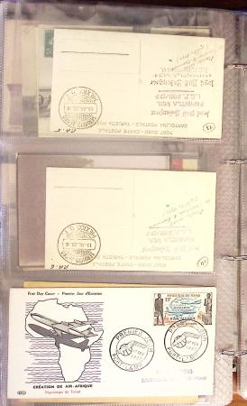 1909-1947, Collection en un classeur de 186 CPA sur