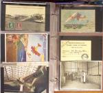 1909-1947, Collection en un classeur de 186 CPA sur