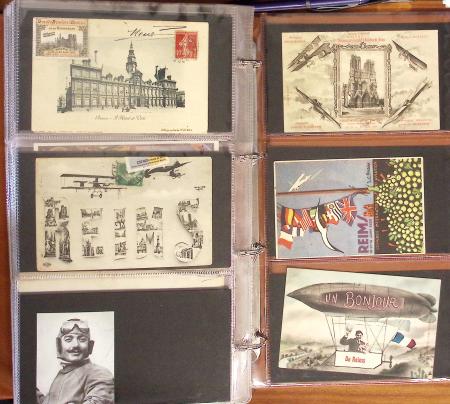 1909-1947, Collection en un classeur de 186 CPA sur