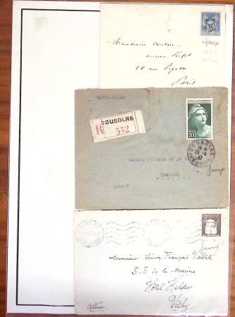 1854-1983, Collection en deux classeurs, un sur les