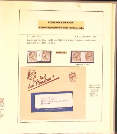1900-1944, Collection en 2 albums de timbres pour colis