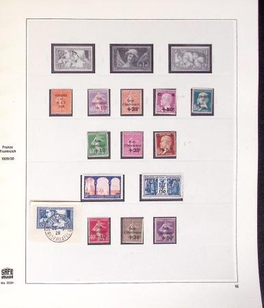 1849-2006, Collection de FRANCE en 15 albums SAFE dont