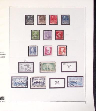 1849-2006, Collection de FRANCE en 15 albums SAFE dont