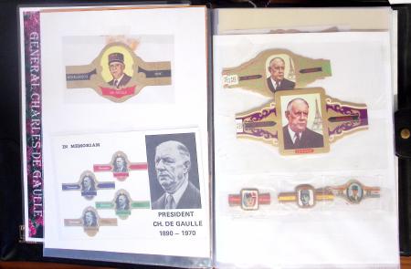 DE GAULLE, Collection de 14 classeurs du monde entier