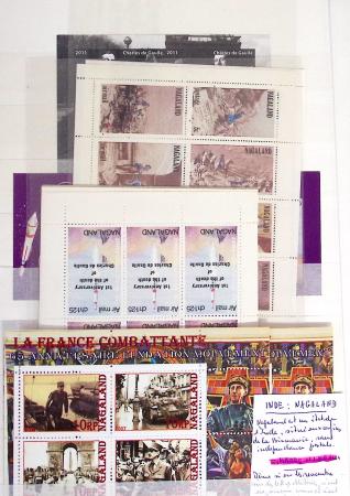DE GAULLE, Collection de 14 classeurs du monde entier
