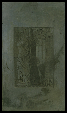 N°354 Ancien poinçon du 30c. vert Samothrace, TB.