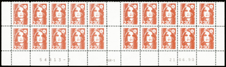 N°2614e 2f30 Marianne du Bicentenaire, variété faux