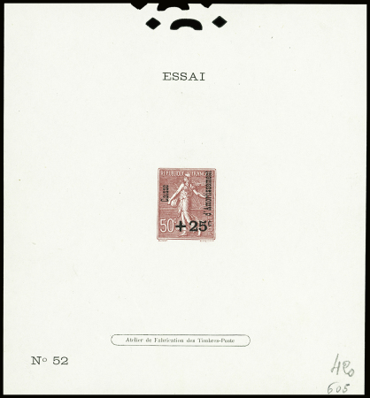 N°247 Caisse d'Amortissement, surcharge renversée,