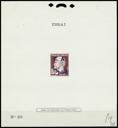 N°248 Caisse d'Amortissement, épreuve/ essai de couleur