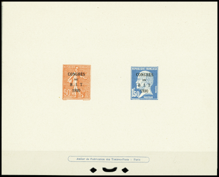 N°264 et 265 "Bureau International du Travail", épreuve