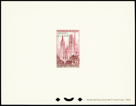 SERVICE N°16 Cathédrale de Rouen, épreuve de luxe,