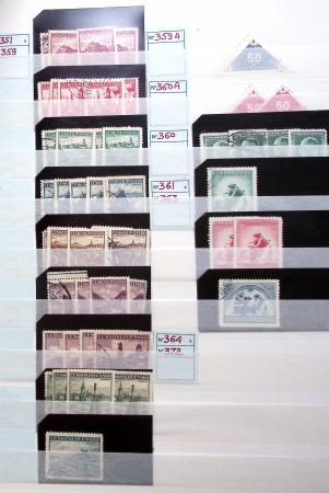1928-2020 Important stock in 8 large stockbooks with