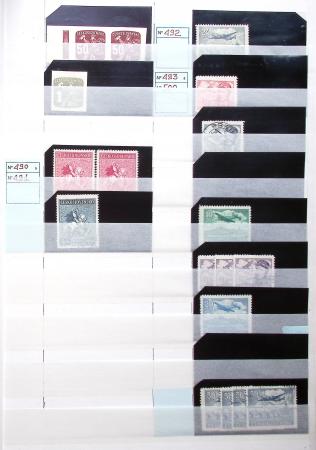 1928-2020 Important stock in 8 large stockbooks with
