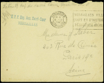 14 plis divers 1939-1945 dont 2 cartes de priorité navale + 10 CP neuves pour l'érection du monument du Maréchal Leclerc (vers 1955). TB
