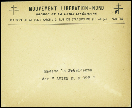 14 plis divers 1939-1945 dont 2 cartes de priorité navale + 10 CP neuves pour l'érection du monument du Maréchal Leclerc (vers 1955). TB