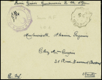 14 plis divers 1939-1945 dont 2 cartes de priorité navale + 10 CP neuves pour l'érection du monument du Maréchal Leclerc (vers 1955). TB