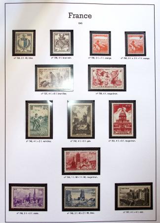 1930-2007, Collection de timbres neufs, très propre,