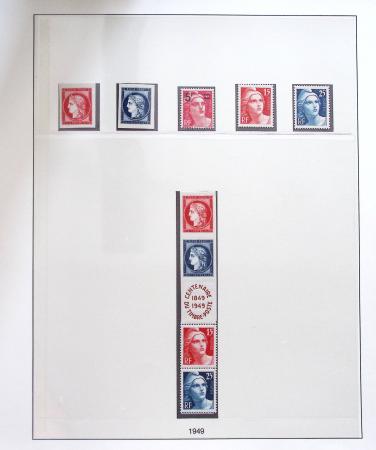 1849-1995 Jolie Collection de timbres neufs de France