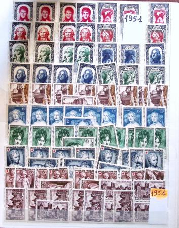 1849-1992 Collection de timbres neufs de France en