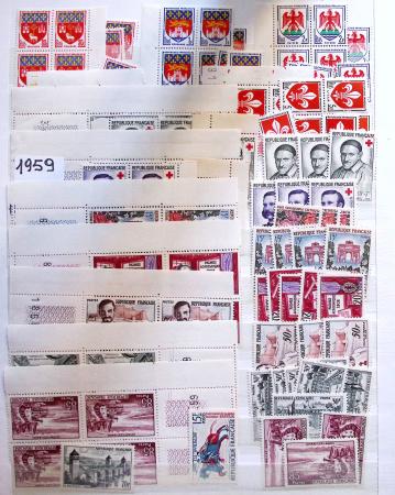 1849-1992 Collection de timbres neufs de France en