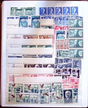 1849-1992 Collection de timbres neufs de France en