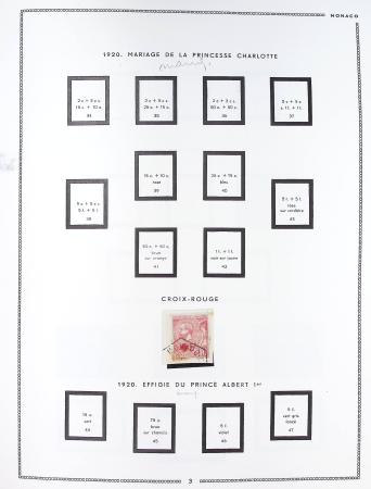 1885-1992, Deux collections de timbres neufs de Monaco,