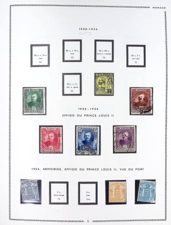 1885-1992, Deux collections de timbres neufs de Monaco,