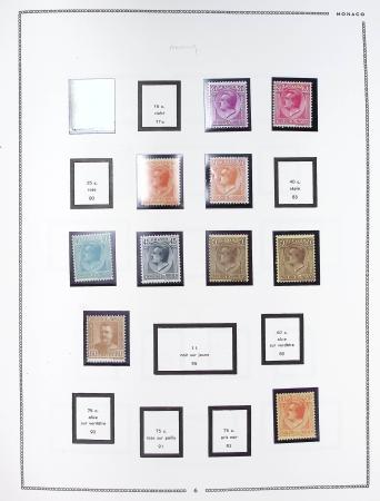 1885-1992, Deux collections de timbres neufs de Monaco,