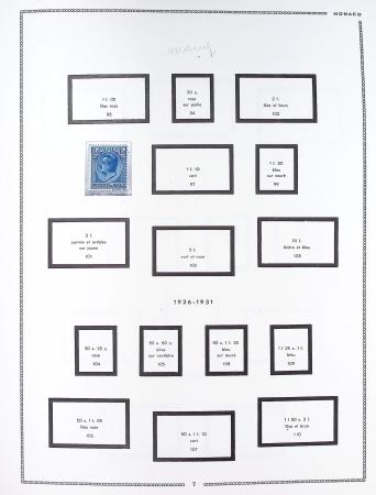 1885-1992, Deux collections de timbres neufs de Monaco,