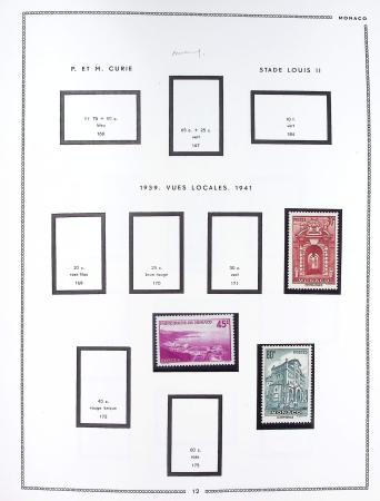 1885-1992, Deux collections de timbres neufs de Monaco,