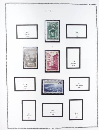 1885-1992, Deux collections de timbres neufs de Monaco,
