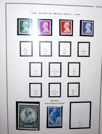 1885-1992, Deux collections de timbres neufs de Monaco,