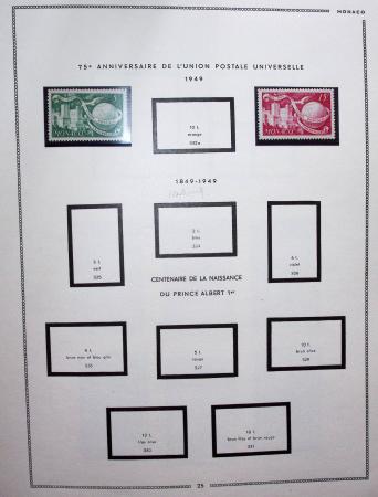 1885-1992, Deux collections de timbres neufs de Monaco,